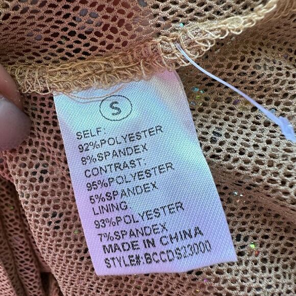 Fashion nova Flirt Envy Embellished Mini Dress Mocha fashion nova new NWT size S - Picture 3 of 9